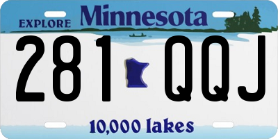 MN license plate 281QQJ