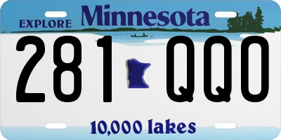 MN license plate 281QQO
