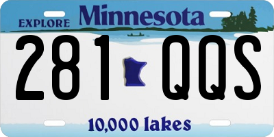 MN license plate 281QQS