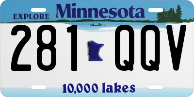 MN license plate 281QQV