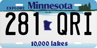 MN license plate 281QRI