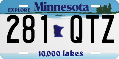 MN license plate 281QTZ