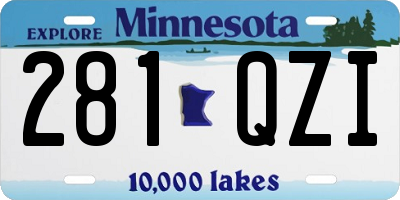 MN license plate 281QZI