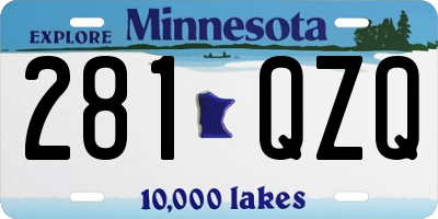 MN license plate 281QZQ