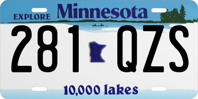 MN license plate 281QZS