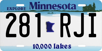 MN license plate 281RJI