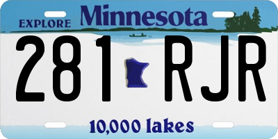 MN license plate 281RJR