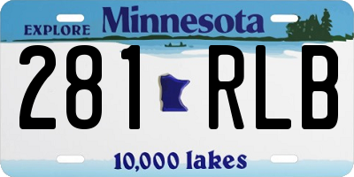 MN license plate 281RLB