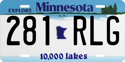 MN license plate 281RLG