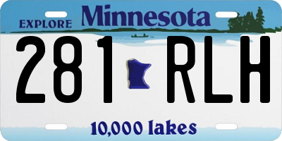 MN license plate 281RLH