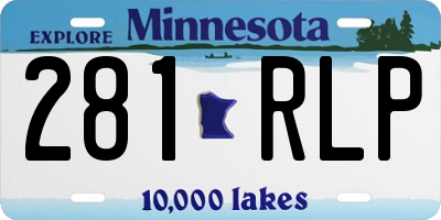MN license plate 281RLP
