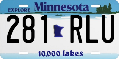 MN license plate 281RLU