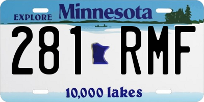 MN license plate 281RMF