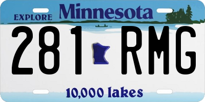 MN license plate 281RMG