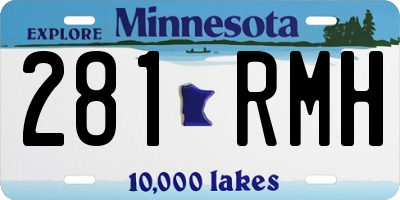 MN license plate 281RMH