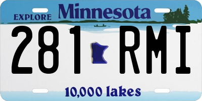 MN license plate 281RMI