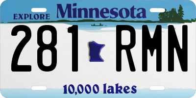 MN license plate 281RMN