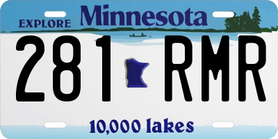 MN license plate 281RMR