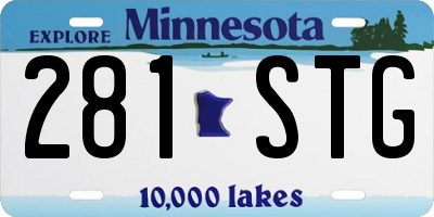 MN license plate 281STG