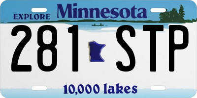 MN license plate 281STP