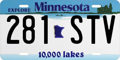 MN license plate 281STV