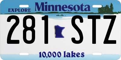 MN license plate 281STZ