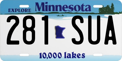 MN license plate 281SUA