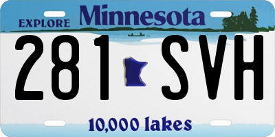 MN license plate 281SVH