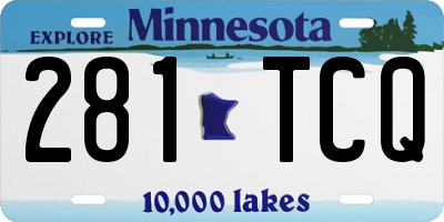 MN license plate 281TCQ