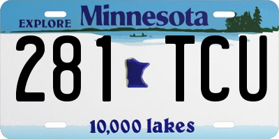 MN license plate 281TCU