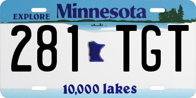 MN license plate 281TGT
