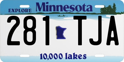 MN license plate 281TJA