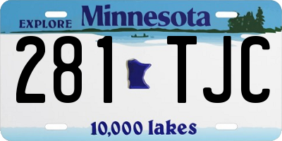 MN license plate 281TJC