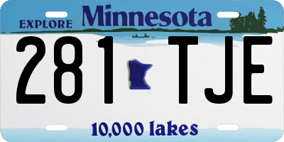 MN license plate 281TJE