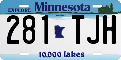 MN license plate 281TJH