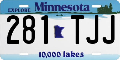 MN license plate 281TJJ