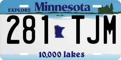 MN license plate 281TJM