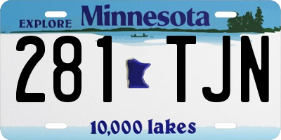 MN license plate 281TJN