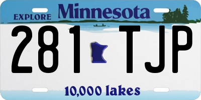 MN license plate 281TJP