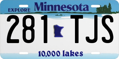 MN license plate 281TJS