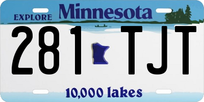 MN license plate 281TJT
