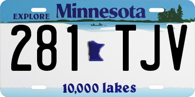 MN license plate 281TJV