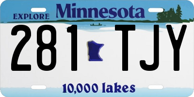 MN license plate 281TJY