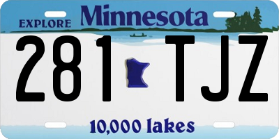MN license plate 281TJZ
