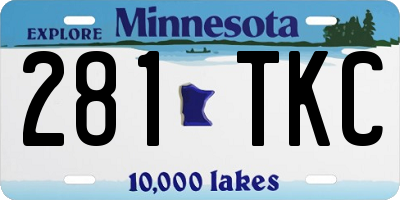 MN license plate 281TKC