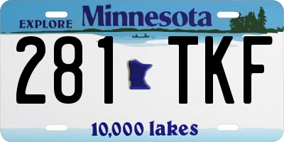 MN license plate 281TKF