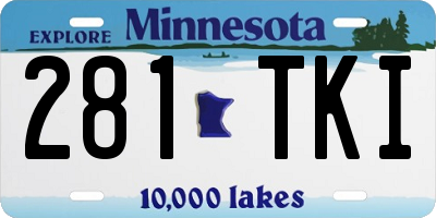 MN license plate 281TKI