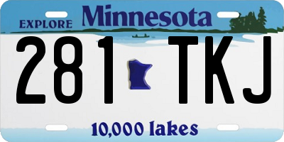 MN license plate 281TKJ