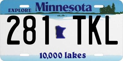 MN license plate 281TKL
