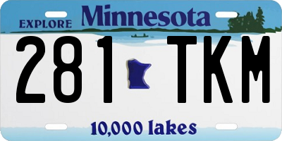 MN license plate 281TKM